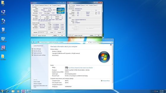 Biostar Hi-Fi B85S3+ płyta główna Intel Core i7 4770K procesor podkręcony zrzut ekranu