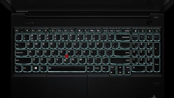 Lenovo ThinkPad S531 ultrabook widok klawiatura
