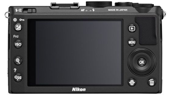 Nikon Coolpix A tylna ścianka widok