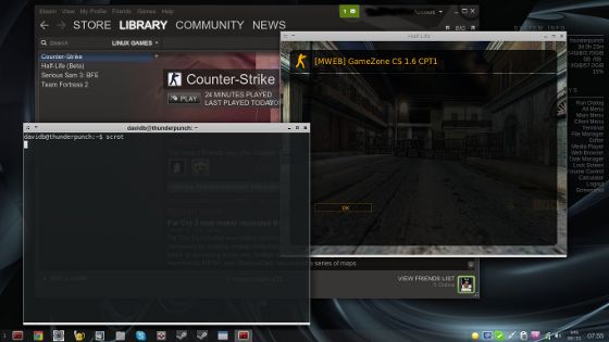 valve steam linux counter strike cs 1.6 wygląd uruchomienie