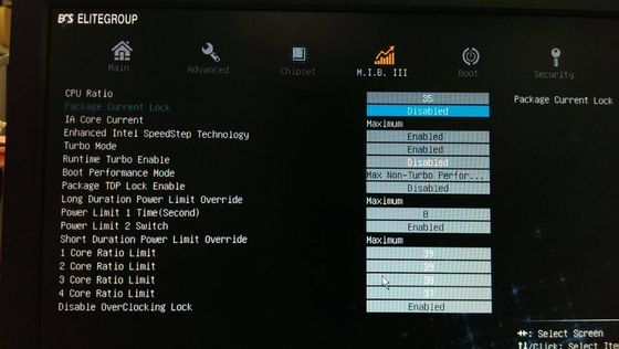 ECS płyta główna Runtime Turbo podkręcanie Intel Haswell UEFI