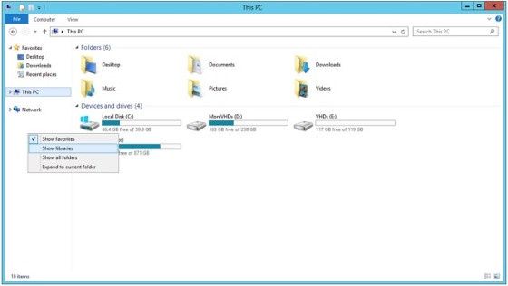 windows 8.1 blue preview wygląd mój komputer