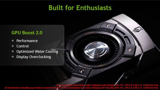 Nvidia GeForce GTX Titan karta graficzna GPU Boost 2.0 slajd