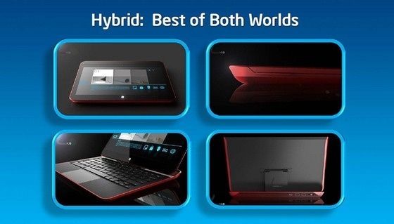 Intel Letexo Ultrabook slider hybrid tryby modes