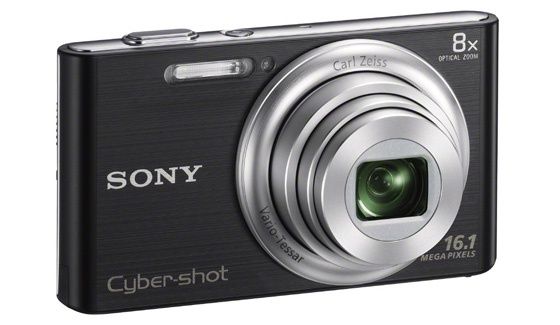 Sony Cyber-shot W730 kompakt cyfrowy widok bok przód