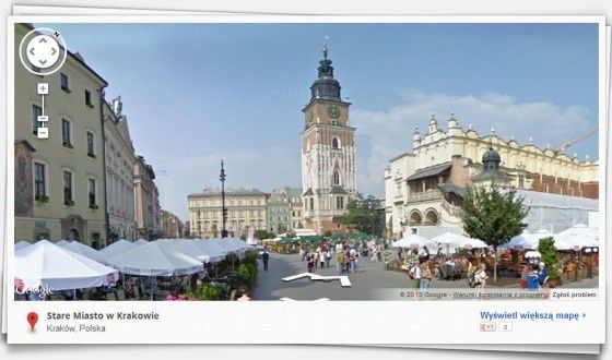 google street view Kraków Stare Miasto