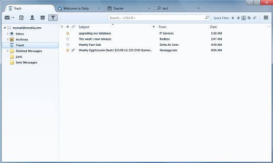 thunderbird 15 australis wygląd interfejs