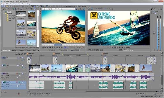 sony movie studio 12 suite aplikacja wygląd