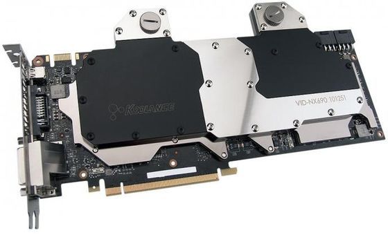 Koolance VID-NX690 blok wodny GeForce GTX 690 montaż zdjęcie
