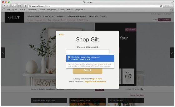 os x 10.9 wygląd funkcja icloud keychain password
