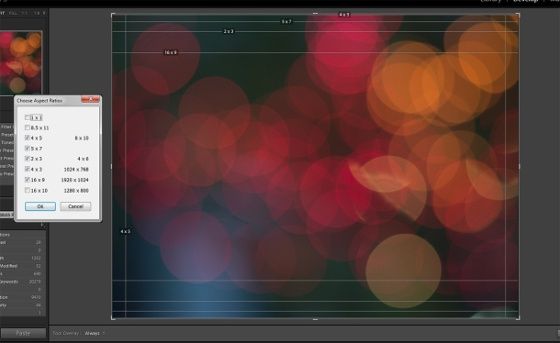 adobe photoshop lightroom 5 wygląd program praca przycinanie obrazu