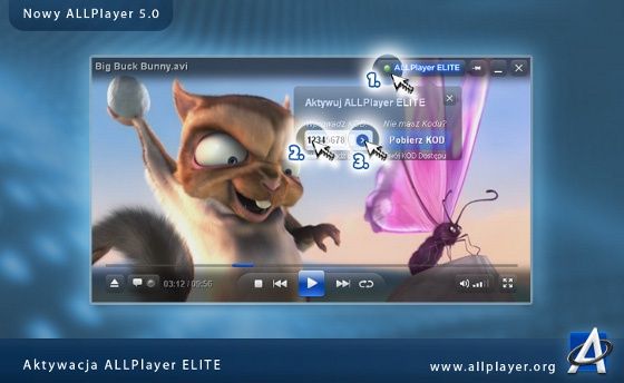 allplayer 5 opcje aktywacje wersji ELITE