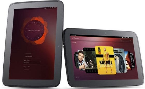 ubuntu dla tabletów wygląd pion poziom interfejs