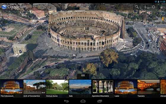 Google Earth aplikacja Android