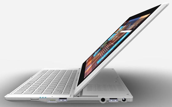 Ultrabook tablet MSI S20 Windows 8 widok bok