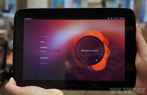 ubuntu touch wygląd tablet system linux