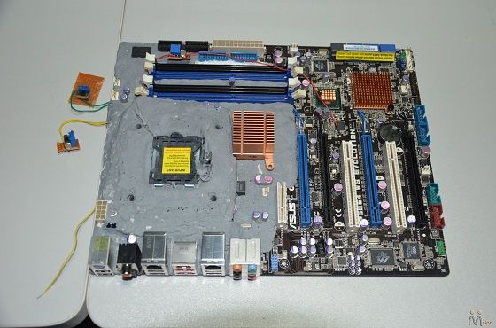 Intel Celeron 352 podkręcanie ASUS P5E64 WS Evolution płyta główna zdjęcie