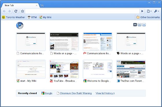 chromium open source web brower przeglądarka internetowa wygląd webkit