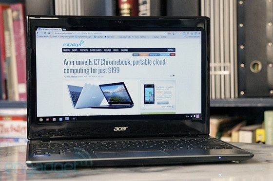 acer chromebook c7 wygląd ekran