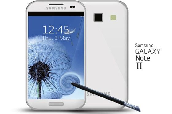 Samsung Galaxy Note wizualizacja przód tyl ekran rysik