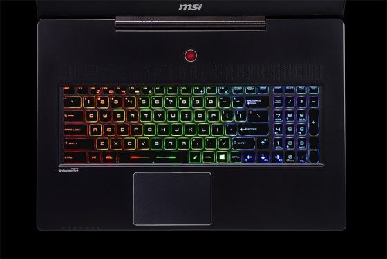 MSI GS70 Stealth klawiatura SteelSeries widok