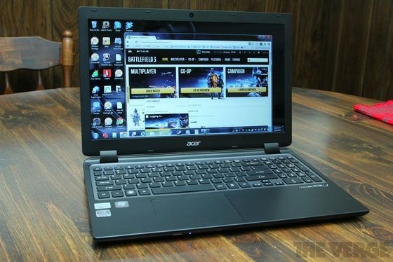 Acer AspireTimeline Ultra M3 ultrabook otwarty