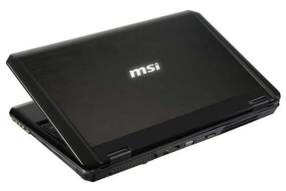 MSI GT60 laptop dla graczy widok z góry
