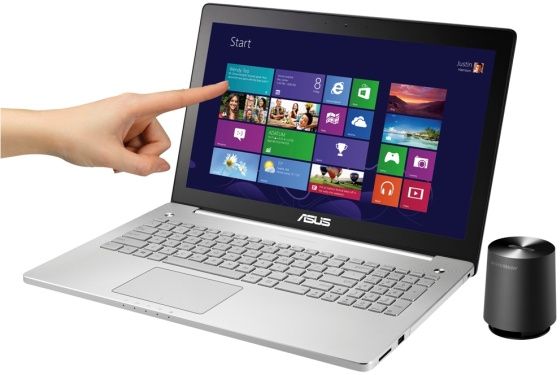 Asus N550 laptop multimedialny windows 8 widok