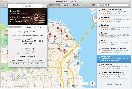 os x 10.9 mapy wygląd local