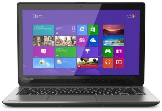 Toshiba Satellite E45 ultrabook windows 8 widok