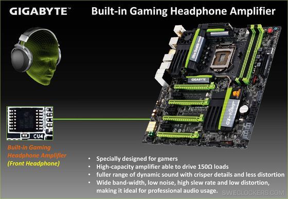 Gigabyte G1 płyta główna układ dźwiękowy slajd