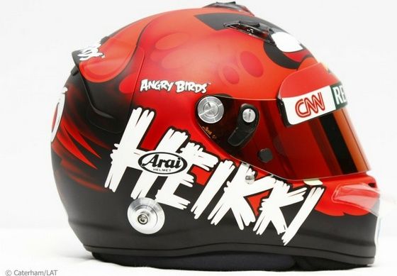 Angry Birds Heikki gra kask forlula 1 Kovalainena