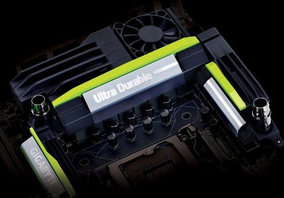 Gigabyte płyta główna chłodzenie sekcji zasilania zdjęcie