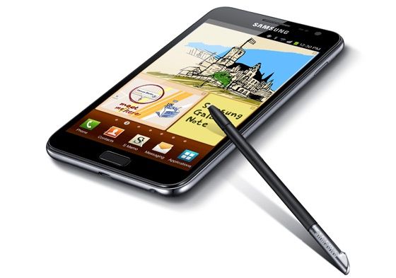Samsung Galaxy Note smartfon rysik wygląd ekran