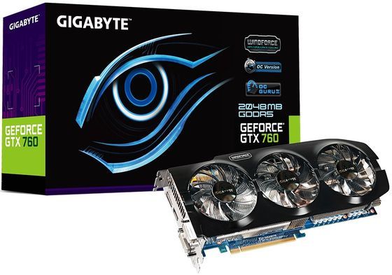 Gigabyte GeForce GTX 760 OC rev. 1.0 karta graficzna zdjęcie opakowanie