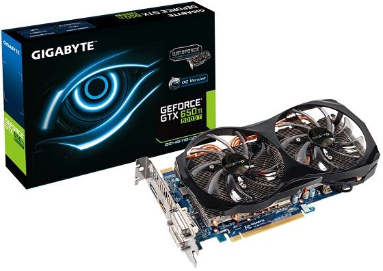 Gigabyte GeForce GTX 650 Ti BOOST OC karta graficzna zdjęcie opakowanie