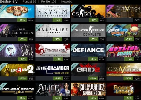 steam summer sale bestsellery 2013