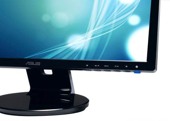 Asus VE228D monitor LED panel sterowania