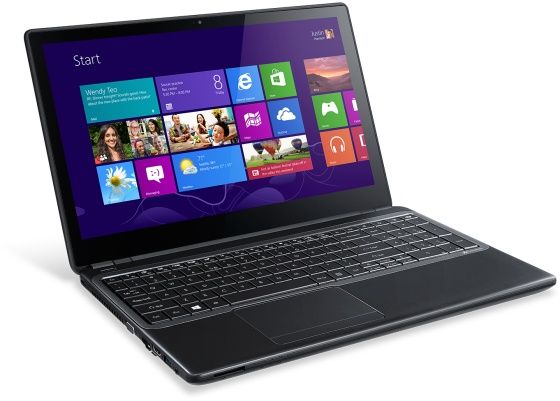 Gateway NV570P laptpp z ekranem dotykowym widok