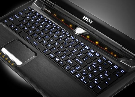 MSI GT70 mobilna stacja robocza widok klawiatura