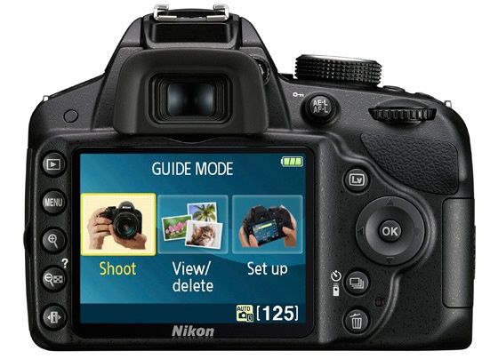 Nikon D3200 aparat cyfrowy lustrzanka tył widok LCD