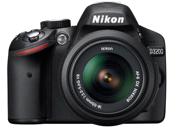 Nikon D3200 aparat lustrzanka widok przód front