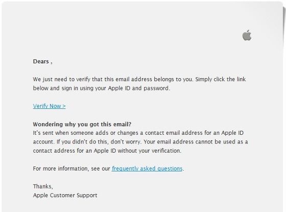 kaspersky lab sfałszowany e-mail apple