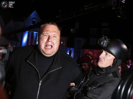 kim dotcom impreza start mega pokaz aresztowania