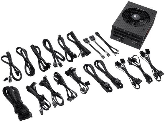 Corsair AX1200i zasilacz zdjęcie okablowanie