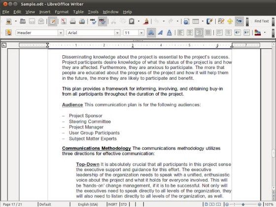 libreoffice openoffice obsługa ooxml docx xlsx ms office wygląd