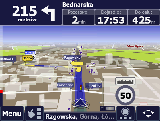 automapa nawigacja wygląd screen widok 3d