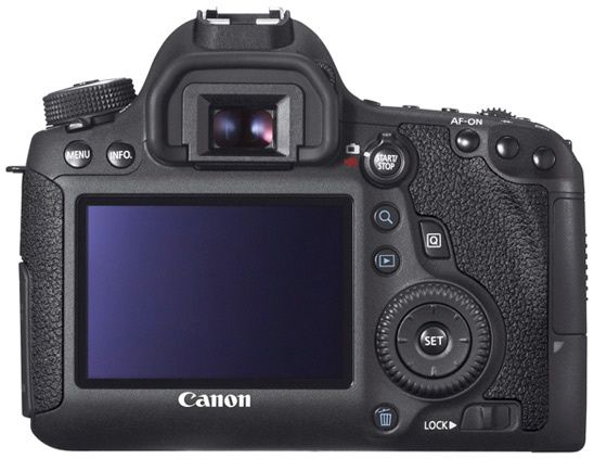 Canon EOS 6D lustrzanka widok tyl ekran LCD