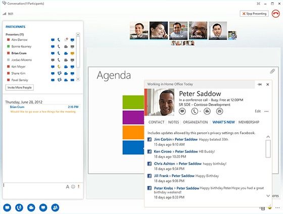 Microsoft Office 2013 widok okno Lynx funkcje społecznościowe