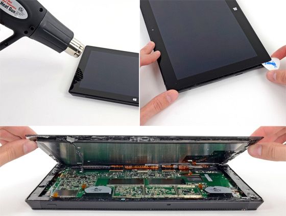 Microsoft Surface Pro zdejmowanie ekranu